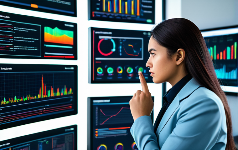 A focused female data analyst, fully clothed in a modest business suit, stands in a sleek, modern office environment, surrounded by multiple large screens displaying intricate, abstract data visualizations and organized data flow diagrams. Her expression is thoughtful and competent as she reviews the clean, well-structured information, embodying the transformation of chaos into clarity. Perfect anatomy, correct proportions, natural pose, well-formed hands, proper finger count. Professional photography, high quality, vibrant colors, soft lighting. Safe for work, appropriate content, professional.