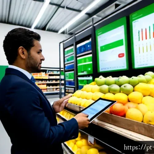 빅데이터 기반 비즈니스 모델 성공 사례 - Photorealistic modern supermarket distribution center in São Paulo, Brazil, a diverse Brazilian oper...