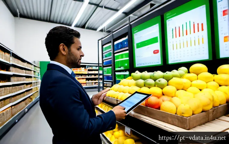 빅데이터 기반 비즈니스 모델 성공 사례 - Photorealistic modern supermarket distribution center in São Paulo, Brazil, a diverse Brazilian oper...